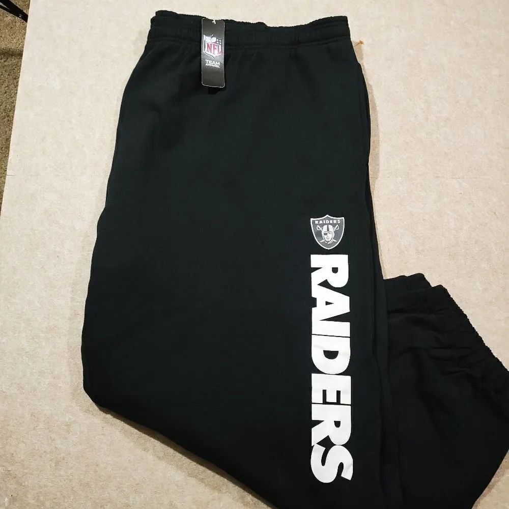 NFL Team Apparel Las Vegas Raiders Fleece Sweatpants Mens #5